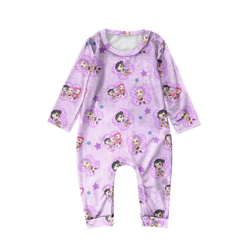 Cartoon Letters Print Family Matching Long Sleeved Parent-child Suit Home Clothes Suit Fall