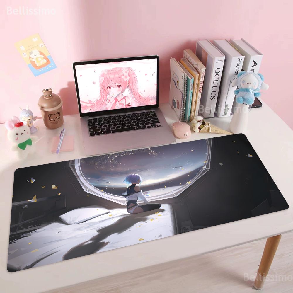 Ccyberpunk  Cute Cartoon Eedgerunners Mouse Pad Anime Keyboard Large Mousepad for Gaming Accessories Notebook Rubber Desk Mat