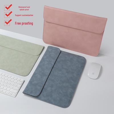 Bolsa Interna tipo Sleeve para MacBook Air de 13 polegadas e Laptops Huawei/Lenovo de 14 polegadas, Capa de Couro