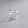 Cute Cat Paw Stud Earrings Double Sided Animal Paw Helix Cartilage Tragus Lobe Piercing Jewelry For Women Girls
