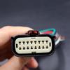 2Pcs 16 Pin Headlights Connector Compatible with Ford Mustang | 2015-2023 JR3Z-13008-B Pigtail Harness Plug