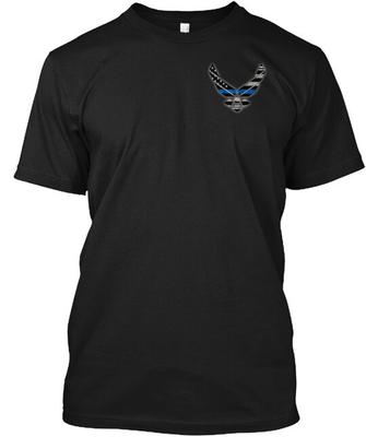 Air Force Security Forces Back The Blue2 T-Shirt Tops Tee Size S To 4XL