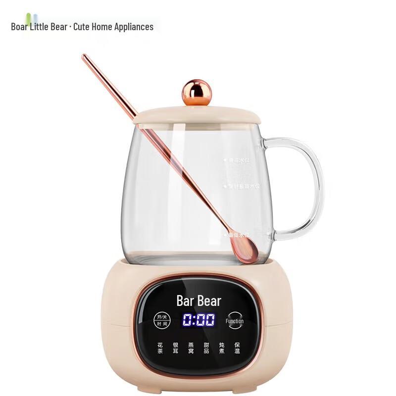 Bear Mini Glass Health Tea Kettle CN plug (adapter included)