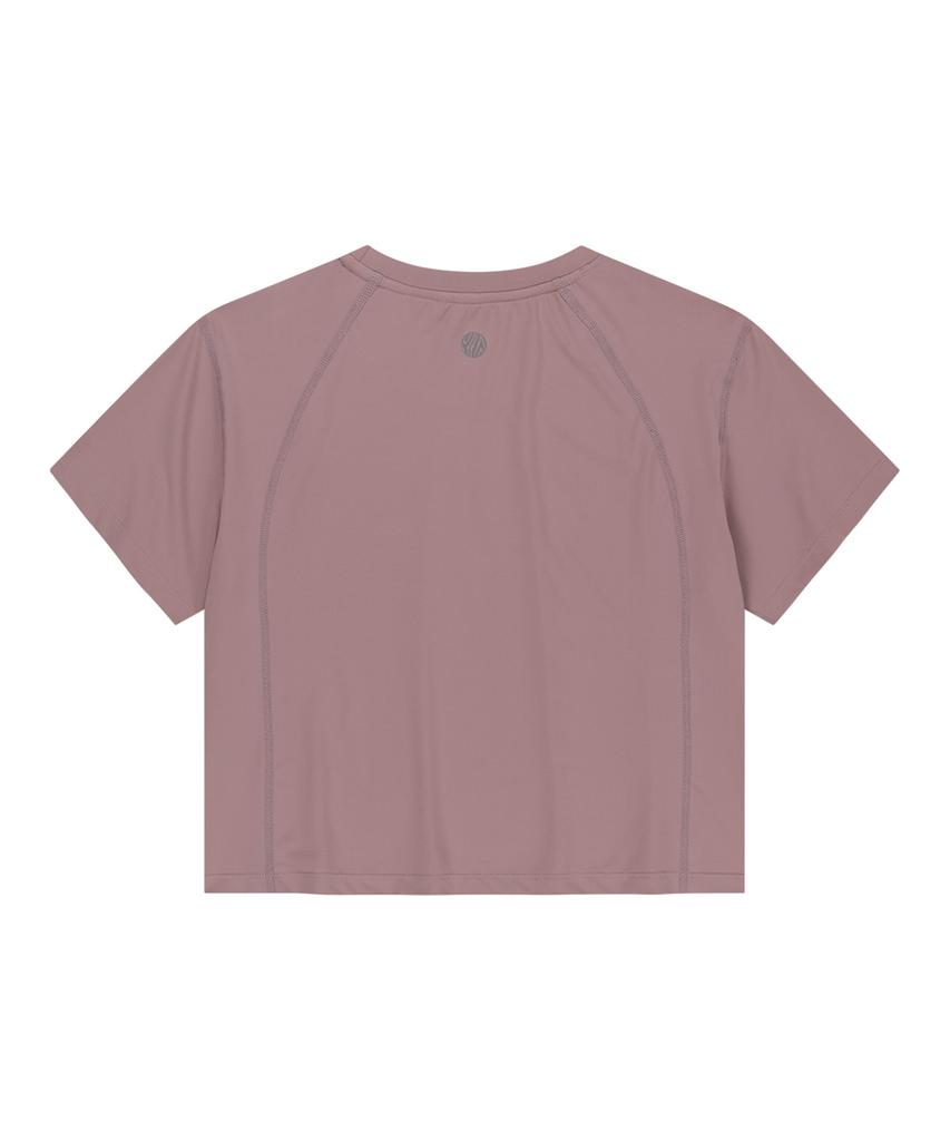 OFFGRID W Coulier Askin Crop Short Sleeve T-Shirt - Dusty Pink