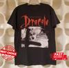 T-shirt noir graphique du film Dracula de Bram Stoker S-3XL Q8723