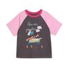 LUSON Girls' Printed Short-Sleeve Casual T-Shirt
