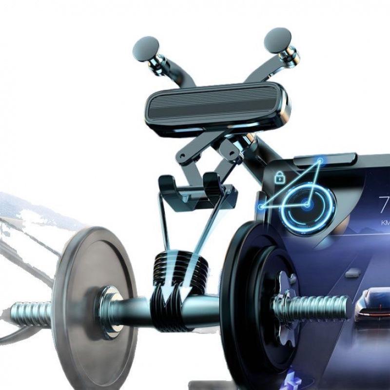 Multi-Function Gravity Car Phone Holder with Dashboard & Air Vent Mount