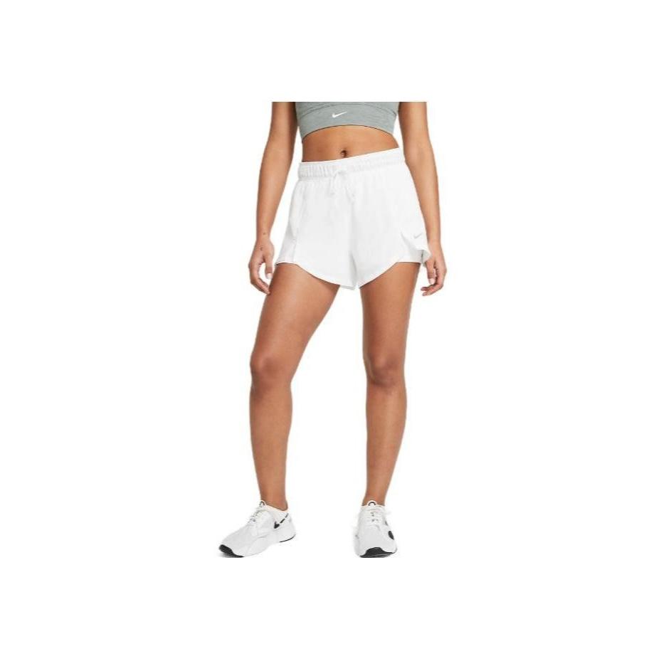 Nike Jednobarevné Lněné Elastický Pas Ležérní Dva v Jednom Sportovní Šortky Dámské šortky DA0453-100
