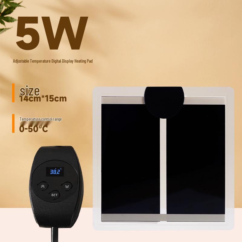 Adjustable Reptile Heating Pad for Frogs, Lizards, Geckos, Turtles & Fish Tanks