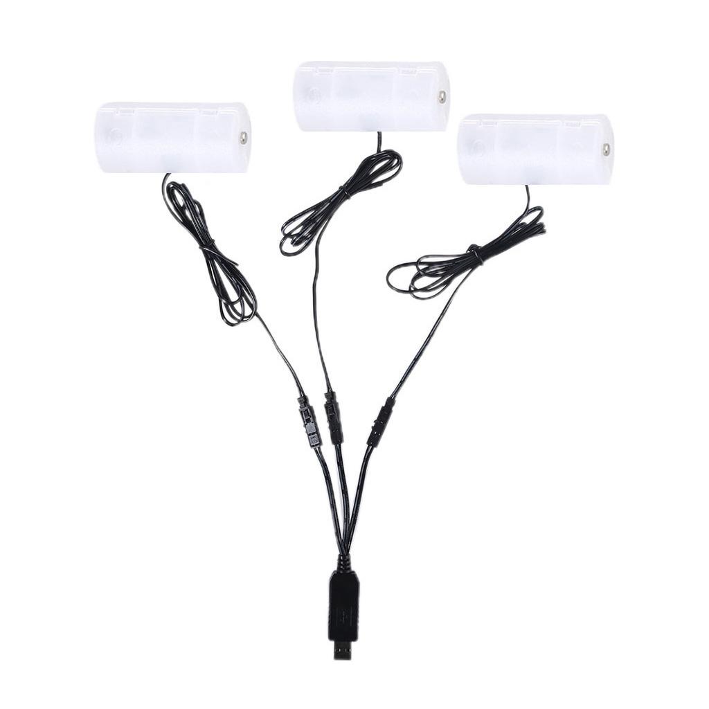 

1 в 3 D батареи в USB электрический преобразователь заменить 1-4 шт D батареи 1.5V 3V 4.5V 6V для газового водонагревателя фонарик D