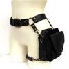 Borsa Quadrata a Vita in PU Punk Retro Borsa Quadrata Piccola Casual da Hip per Donna Crossbody Cross Multi-funzione Borsa da Gamba all'Aperto Phe