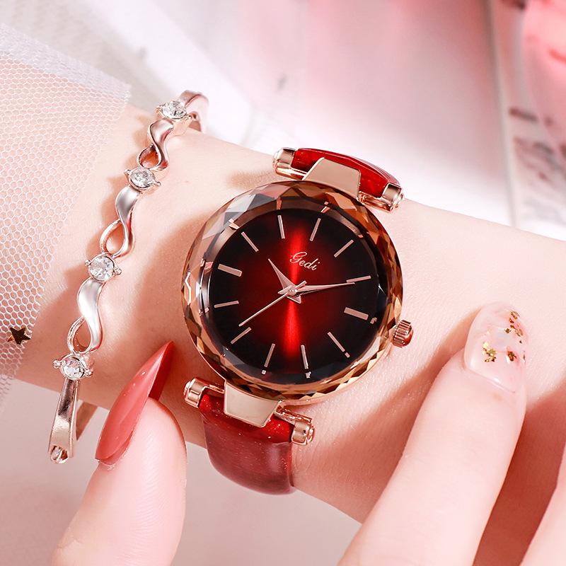 Luxury Women's Watch Fashion Trend Belt Women's Watch Schoolgirl Simple Versatile Waterproof Quartz
