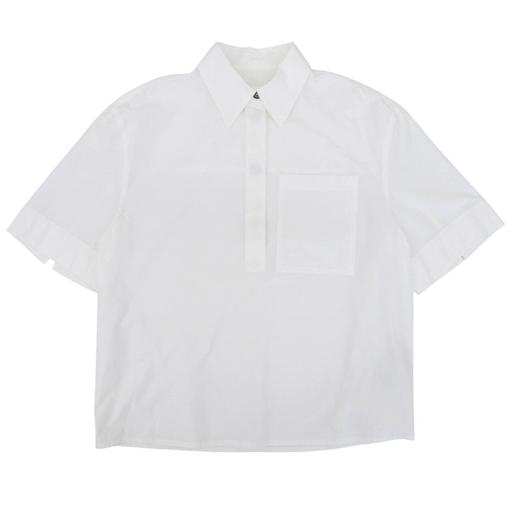 JIL SANDER+ Like new box silhouette pullover shirt top for women in white size S 24 J40DL0134 tops S whiteUsed