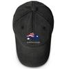 Map Flag of Australia Print Snapback Baseball Cap, Patriotic Flat Cap Retro Headwear Breathable Sunshade Adjustable Baseball Hat