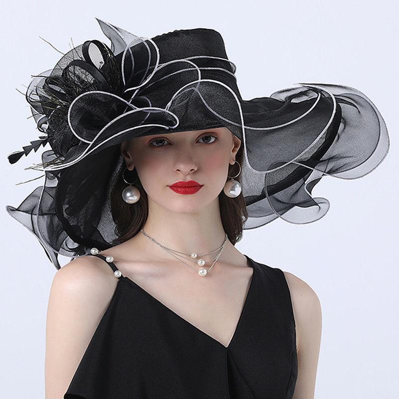 Easy To Match Personalized Fashion Sun Hat, Travel Wavy Edge Big Eaves Hat, Early Summer Travel Hat