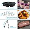 14Pcs Air Fryer Accessories Chips Baking Basket Pizza Pan Home Kitchen Tool