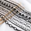 2meter 1meter Black Plated Chain for Men Punk Jewelry Making Necklace Stainless Steel Trend Link Chain Chunky Chain DIY Bracelet