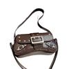 Trend hot-selling locomotive Spice Girl wind rivet design underarm shoulder bag niche design sense commuter versatile messenger bag