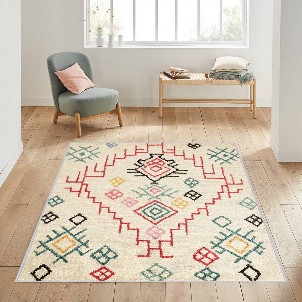 

Eliana Home Washable Printed Carpet LNA1018 50x80 бежевый