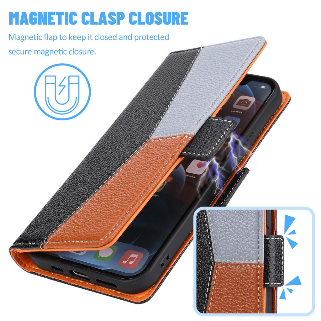 נרתיק עור עבור אפל אייפון 13 וכיסוי סמסונג S22. מתאים לטלפון Samsung A53.