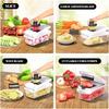 15 In 1 Multi-Functional Food Chopper With Container Vegetable Cutter Kitchen Vegetable Slicer, Grater, And Chopper