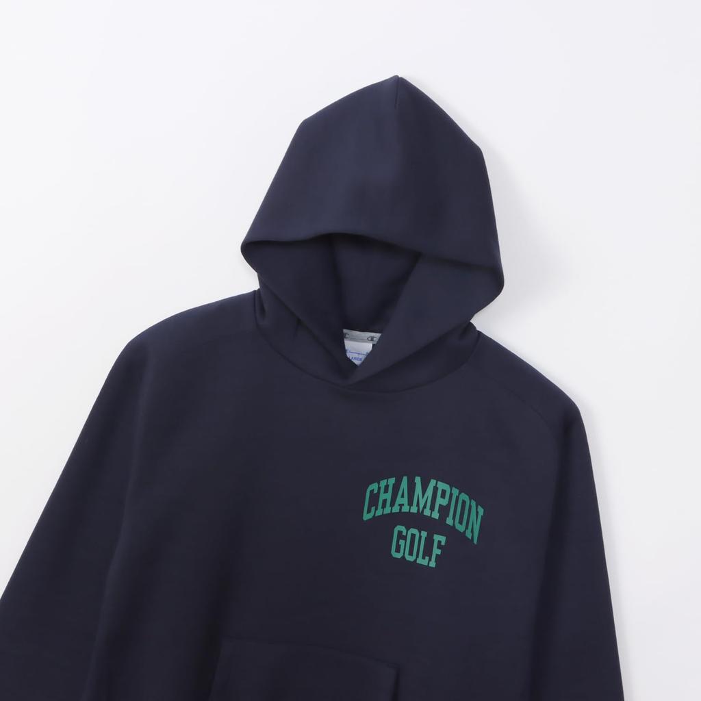 Long Antibacterial and Odor Heat Graphic Logo TECH TERRY Hooded L [Champion] Hoodie, Sleeve, Resistant, Stretch, Retention, Print, WEAVE(R)