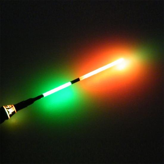 MUQZI Sportzubehör, 3 Stück, leuchtendes LED-Licht, elektronisches vertikales Nachtfischen, Schwimmer, Bobber-Boje