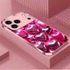 New Lovely Female Exquisite Protective Case Phone Case Metallic Paint Glass PhoneCase for iPhone 17 16 15 14 13pm Pro Plus Madam