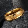 New Fashion 3D Men's Ladies Luxury Titanium Steel Ring Plated Letter Couple Ring Jewelry Accessories