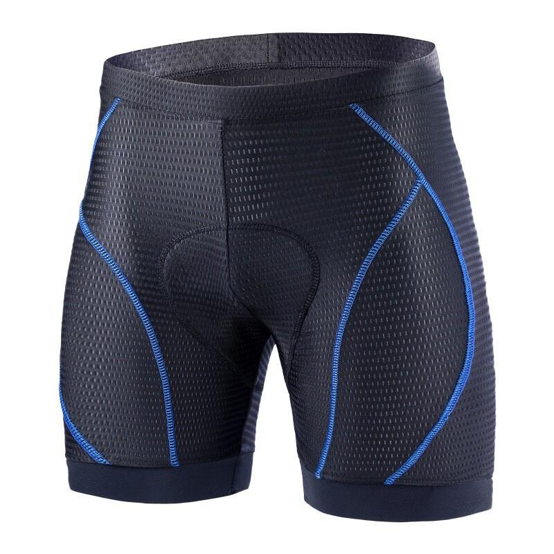 Mens Cycling Shorts With Gel Pad Chamois Road Bike Commuting Running Breathable Quick-Dry Compression Underwear