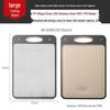 Stainless Steel & Wheat Straw Double-Sided Chopping Board with Titanium Plate