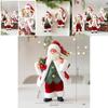 Cute Santa Claus Ornament With Musical Instruments Christmas Decoration Props For Holiday Decor And Window Display