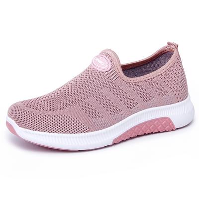 New Old Beijing Cloth Shoes Women's Casual Sports Running Shoes Comfortable and Lightweight Thickened Soft-soled Mother Women's Single Shoes