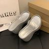 2025 Summer Chunky Woman Slippers Fashion PVC Transparent Platform Wedges Heel Slides Ladies Casual Outdoor Beach Shoes
