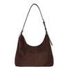 Suede Bag Women's Large Capacity 2025 New Autumn and Winter Matte Retro Shoulder Underarm Bag Commuter Tote Bag