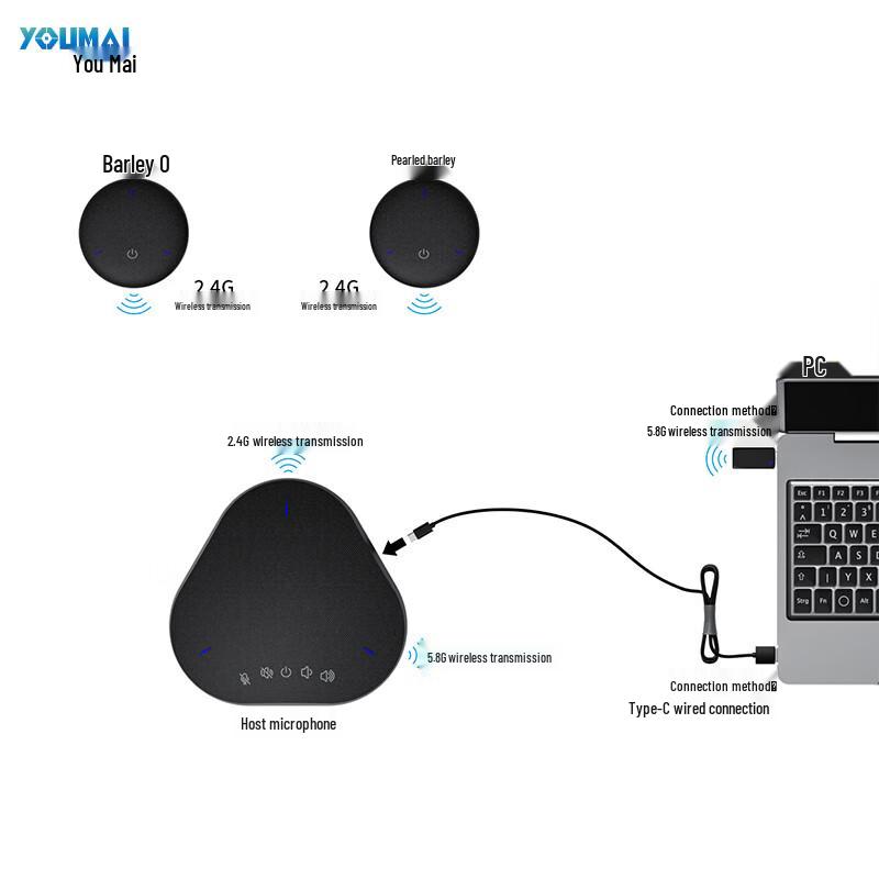 Youmai Wireless Omnidirectional Conference Microphone (CN Version)