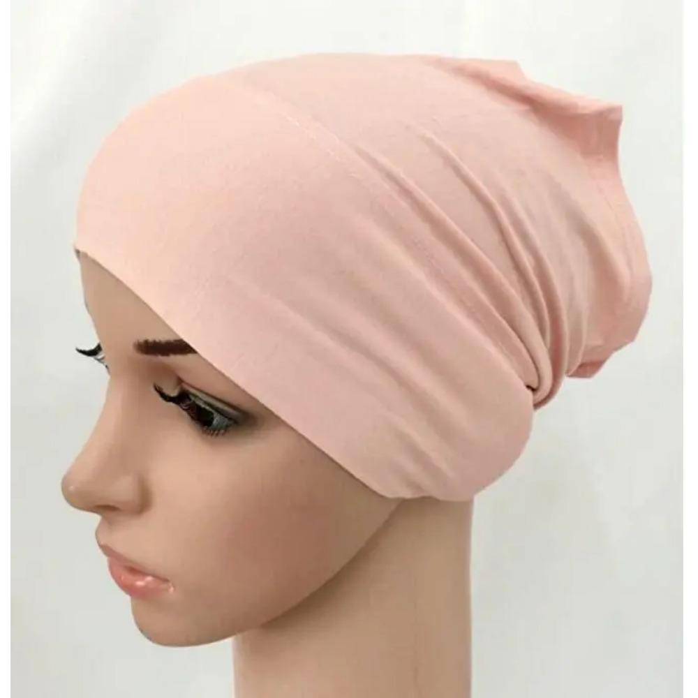 Soft Modal Inner Hijab Caps Muslim Stretch Turban Cap Islamic Underscarf Bonnet Hat Female Headband Turbante Mujer 2020