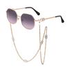 Chain Sunglasses Women'S Anti-Drop Chain Lanyard Irregular Polygon Full Frame Sunglasses Women'S Trend