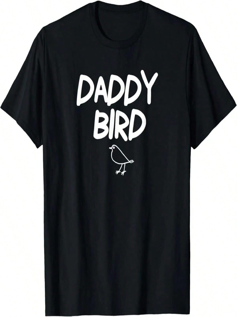 Funny, Daddy Bird T-Shirt. Joke Tee For S разноцветный