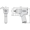 TONE Air Impact Wrench (Short Type) Drive 12.7mm (1/2") AI4160 470Nm Red