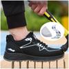 Large Size Men Casual Breathable Steel Toe Covers Working Safety Shoes Worker Security Boots Summer Insulated Sneakers Protect