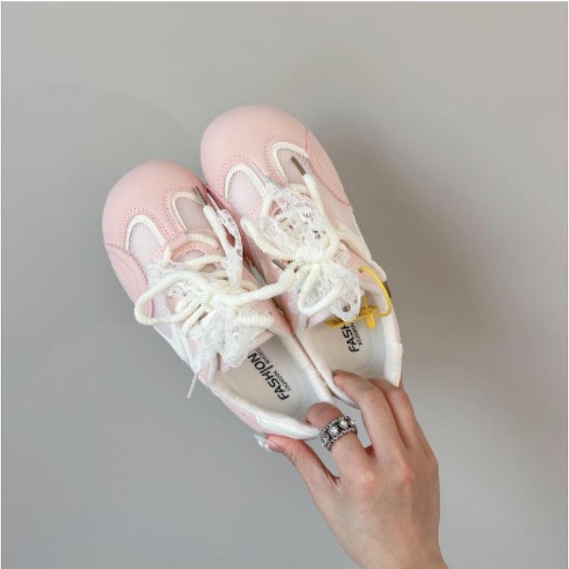 

Campus trend dopamine new versatile casual shoes children flat mesh board shoes 40 рожевий