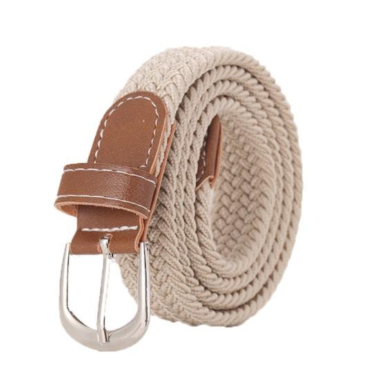 Women Belt Adjustable Pins Wide Elastic Band Poreless Stretch Belt Roll-up Free