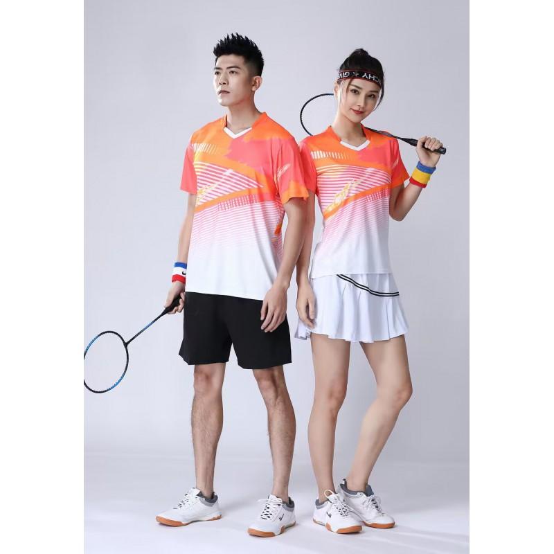 Badminton Shirts Men Women Quick Dry Breathable Sports Tops Couple Athletic Tees All