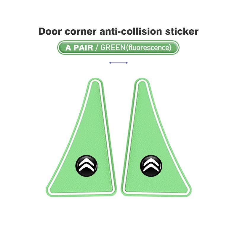 APG1 2pcs Car Door Corner Cover Anti Collision Bumper Sticker For Citroen Grand Berlingo Jumper Celysee Xsara Picasso Aircross