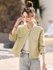 Women's Genuine Leather Baseball Jacket - Spring/Autumn 2025, Haining Sheepskin, Small Size, Short Coat.