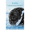 SANDA New Sports Men's Quartz Watches Luxury Military Waterproof Watch Dual Display LED Digital Men Wristwatch