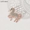 Vintage Court Style Enamel Galloping War Horse Brooches Pins For Women Clothing Accessories Men Fashion Suit Lapel Corsage