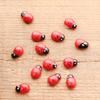 10 Pcs Miniature Ladybug Figurines Tiny Ladybug Animals Statue for Fairy Garden Micro Landscape Decor Cake Topper