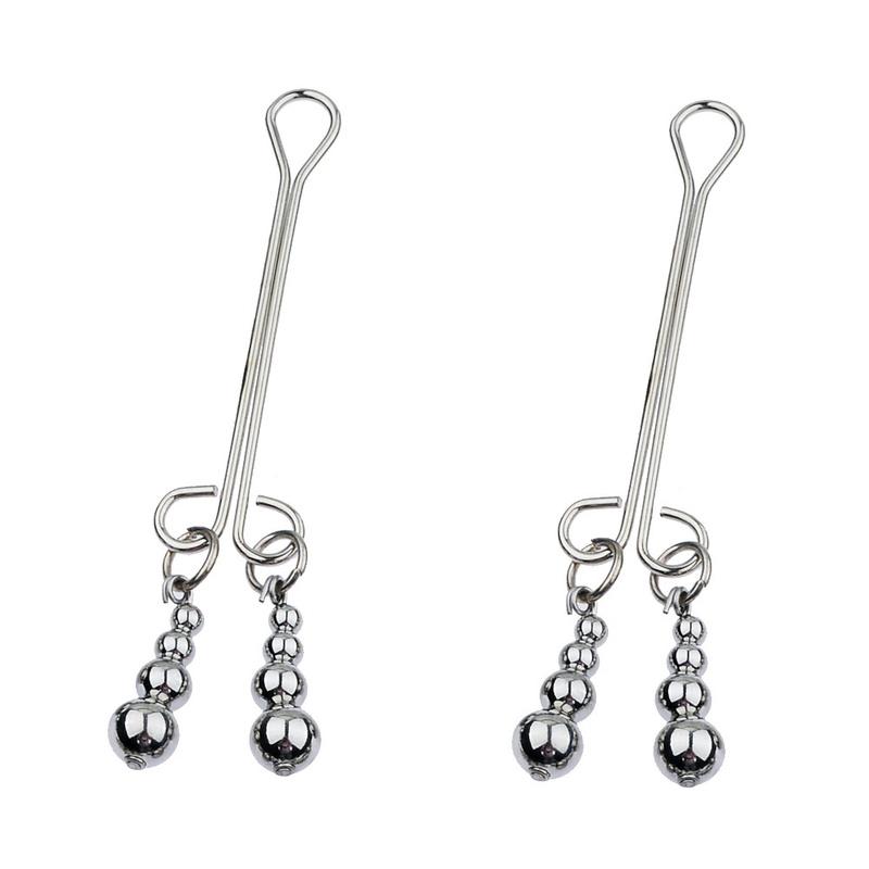 BDSM Bondage Nipple Clamp Sex Breast Clamp Clips Metal Nipple Shaking Clamps Breast Clip Sex Slaves Breast-Enhancing